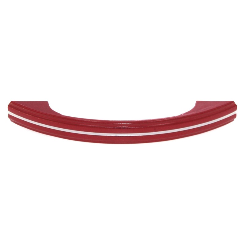 Amerock Vintage Red With White Stripe 3 1/2 Ctr Cabinet Handle Pull C315-RDW