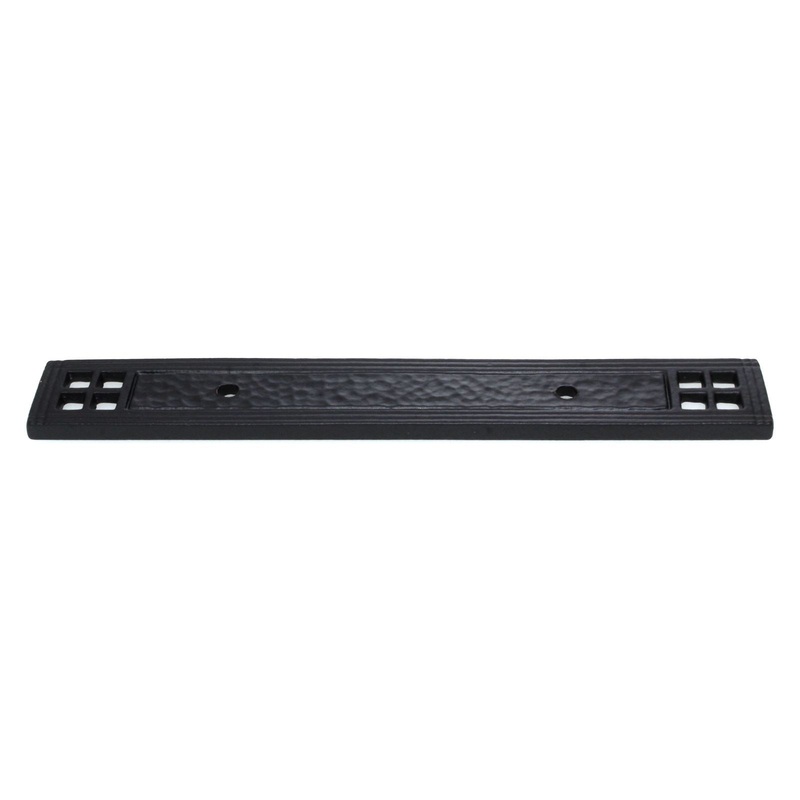 Belwith Keeler Kingston 3 Ctr Solid Brass Pull Backplate Wrought Iron M779