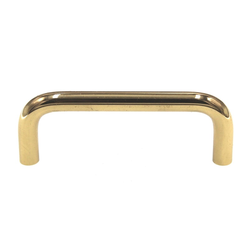 Elements Torino Polished Brass 3 Ctr. Cabinet Wire Pull K271-3-PB
