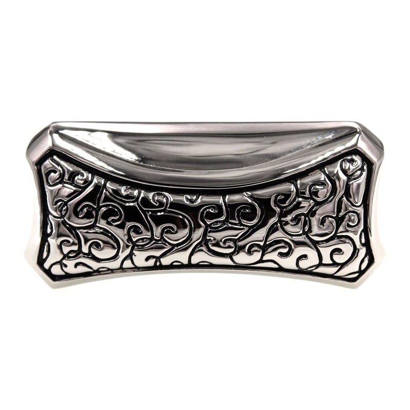 Schaub And Company Bella Forma Cup Pull 3 Ctr Polished Nickel Black 844-PNB