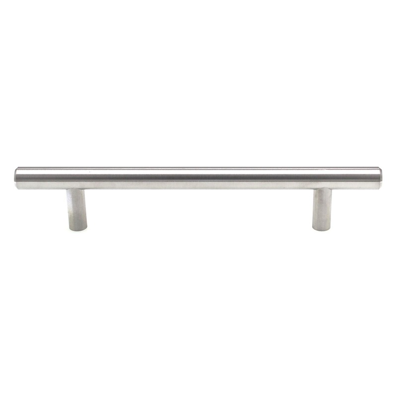 Schaub And Company Cabinet Bar Pull 5 (128mm) Ctr Brushed Stainless Steel SS128