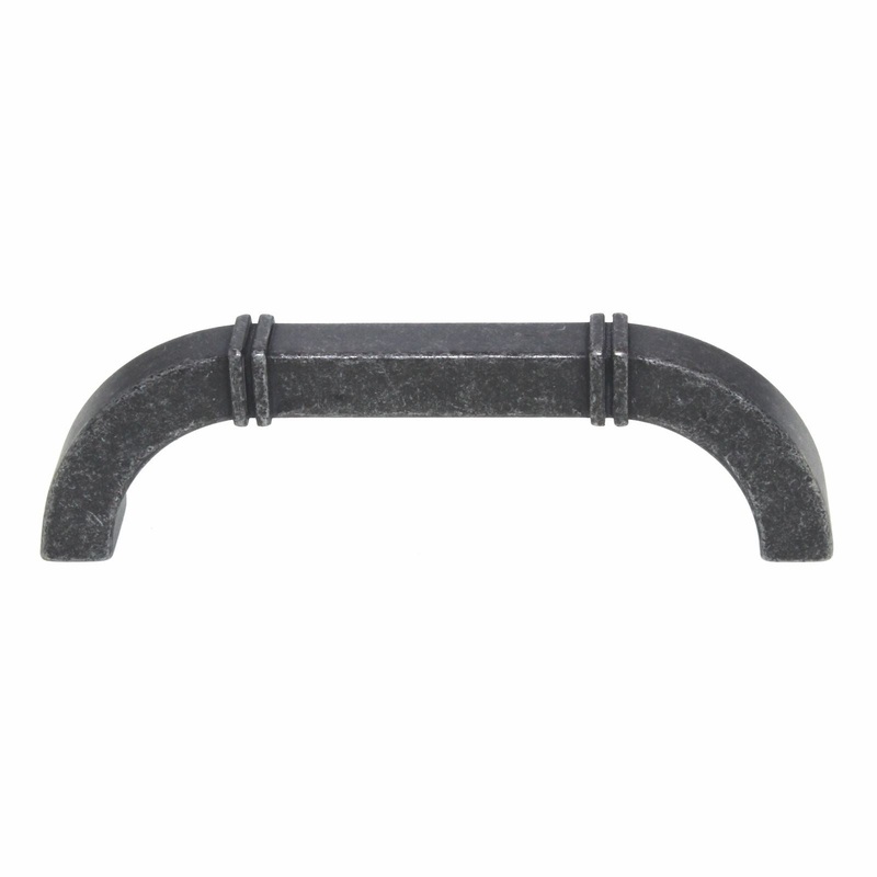 Schaub And Company Charlevoix Cabinet Pull 3 3/4 (96mm) Ctr Vibra Pewter 152-VP