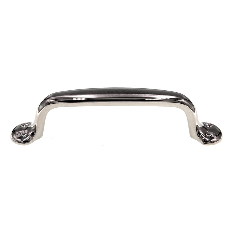 Schaub And Company Country Cabinet Arch Pull 4 Ctr Polished Nickel 742-PN
