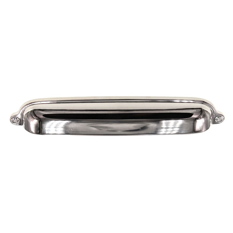 Schaub And Company Country Drawer Cup Pull 6 Ctr Polished Nickel 744-PN