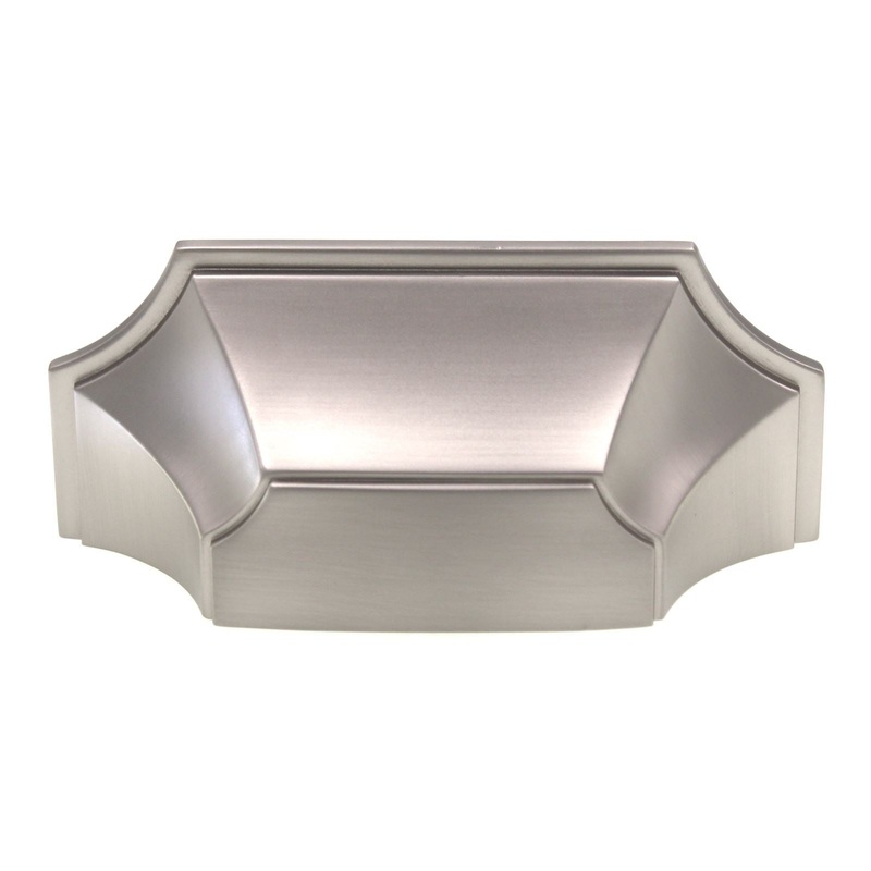 Schaub And Company Empire Drawer Cup Pull 3 Ctr Satin Nickel 878-15