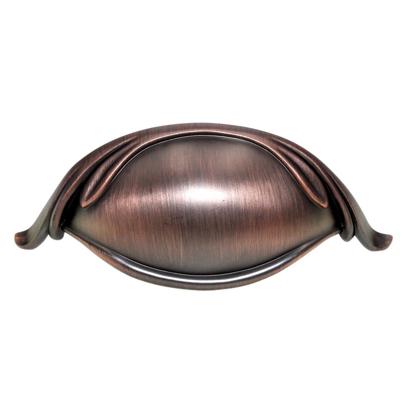 Schaub And Company French Farm Drawer Cup Pull 3 Ctr Empire Bronze 265-EBZ