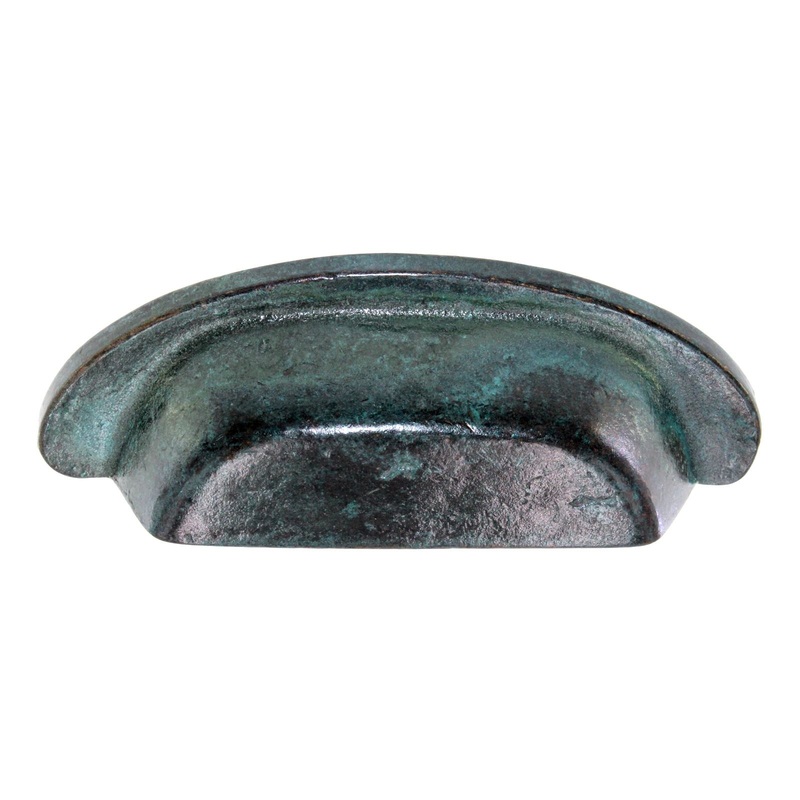 Schaub And Company Mountain Drawer Cup Pull 3 1/2 Ctr Verde Imperiale 775-VI