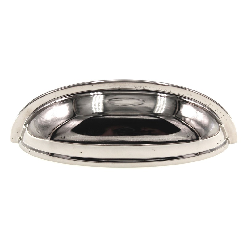 Schaub And Company Traditional Drawer Cup Pull 3 Ctr Polished Nickel 731-PN