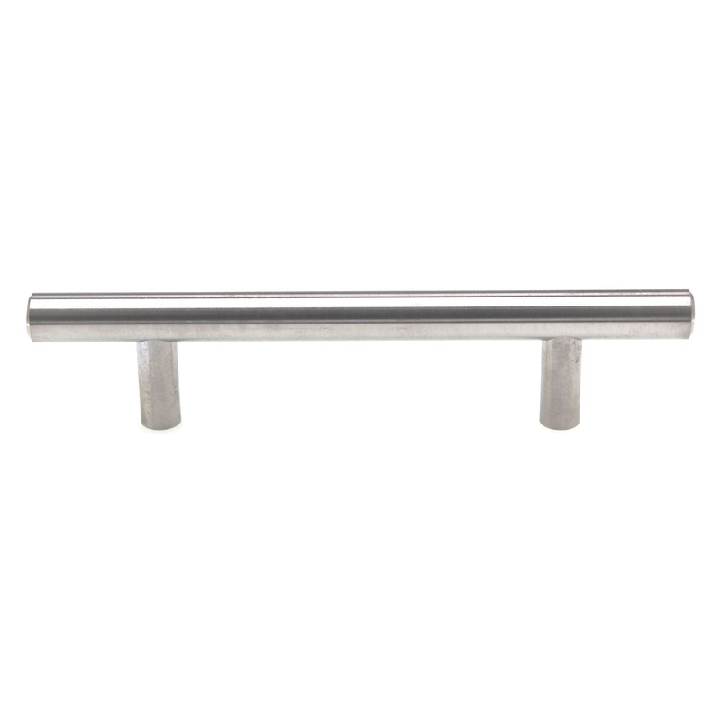 Schaub Cabinet Bar Pull 3 3/4 (96mm) Ctr Brushed Stainless Steel SS096