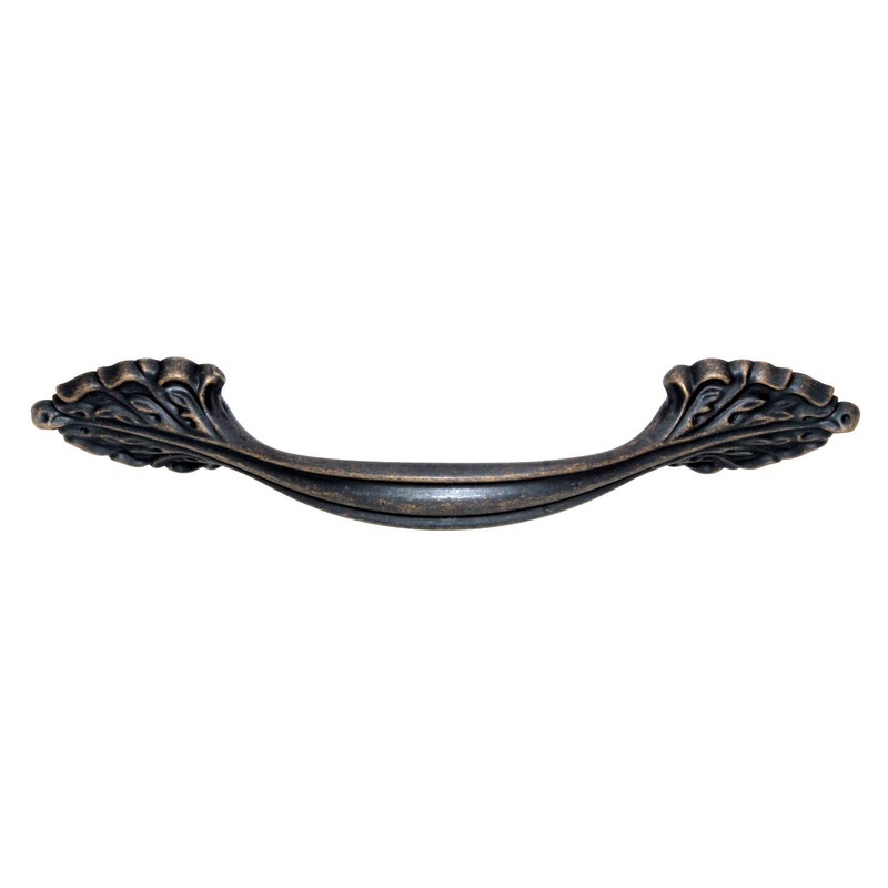 Schaub Corinthian Cabinet Arch Pull 3 3/4 (96mm) Ctr Ancient Bronze 871-ABZ
