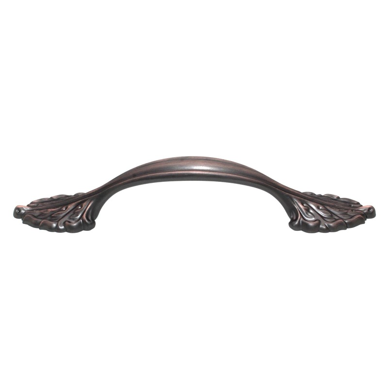 Schaub Corinthian Cabinet Pull 3 3/4 (96mm) Ctr Michelangelo Bronze 871-MIBZ