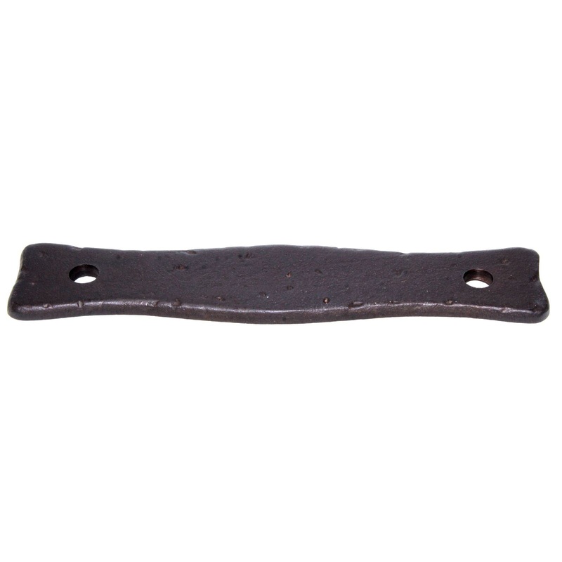 Schaub Kelmscott Manor 3 3/4 (96mm) Ctr Rustic Pull Backplate Dark Bronze 824-DKBZ