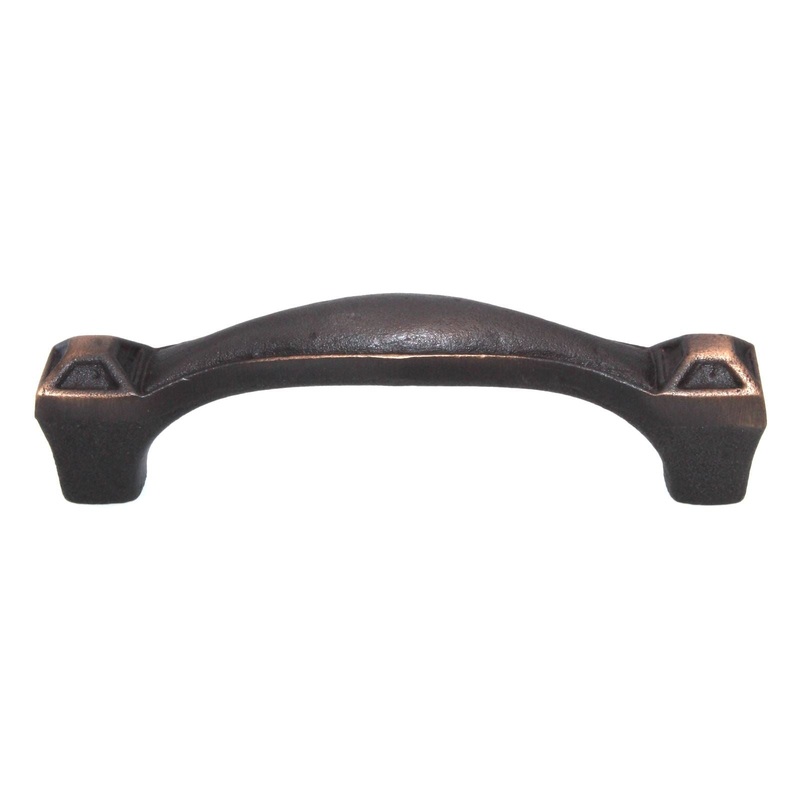 Schaub Kelmscott Manor Cabinet Arch Pull 3 3/4 (96mm) Ctr Antique Bronze 823-AZ