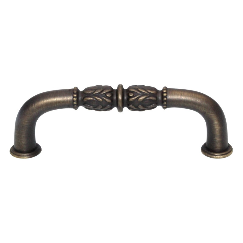 Schaub Meridian Cabinet Arch Pull 3 3/4 (96mm) Ctr Antique Light Brass 801-ALB