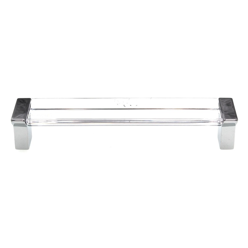 Schaub Positano Cabinet Pull 5 (128mm) Ctr Polished Chrome Clear 316-26CL