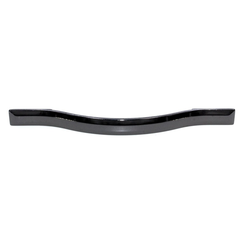 Schaub Skyevale Cabinet Pull 5 (128mm), 6 1/4 (160mm) Ctr Black Chrome 305-BC