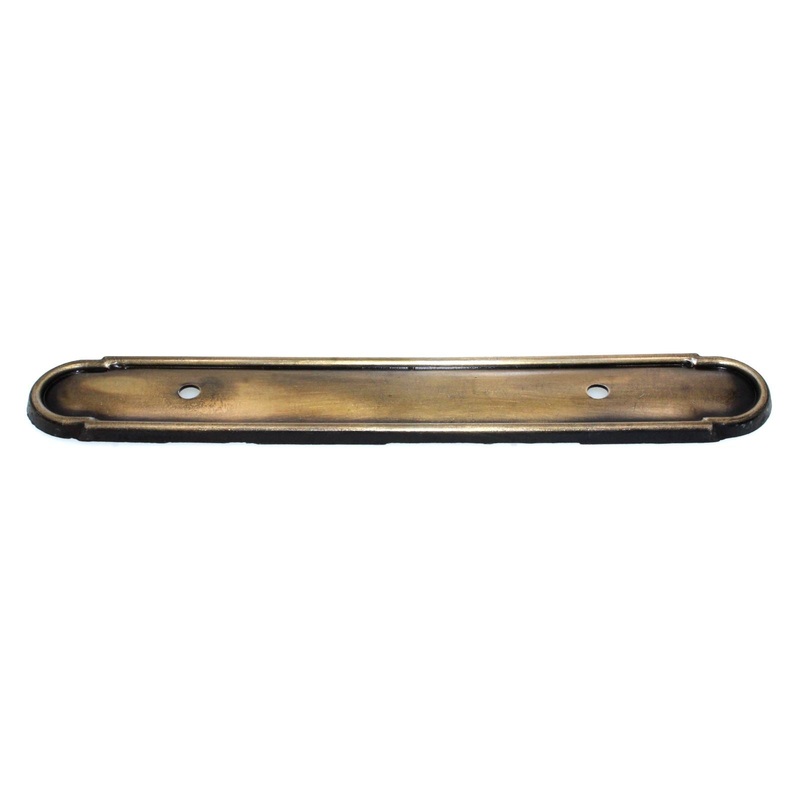 Amerock Allison Pull Backplate Antique Brass 3 3/4 (96mm) Hole Centers 756ABS