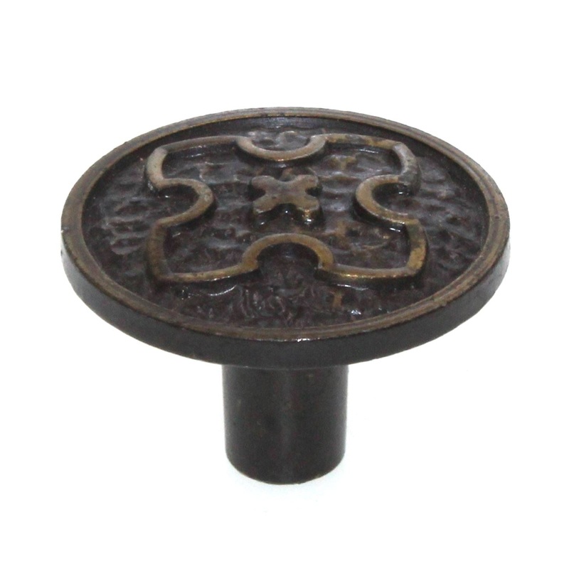 Antique Brass 1 3/8 Serenata Round Cabinet Knob 1029-AB