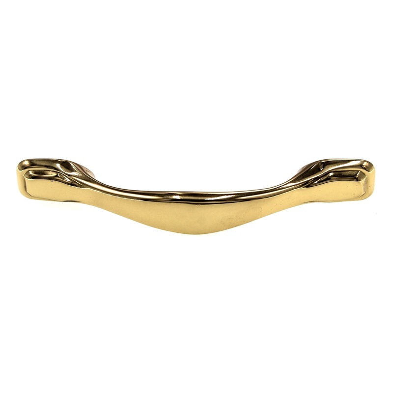Belwith FKI Hardware Solid Brass Cabinet Pull 3 Ctr Polished Brass C17-PB