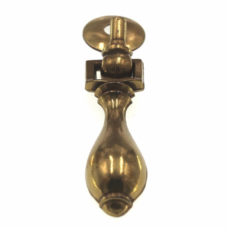 Keeler Brass Vintage 3 Cabinet Pendant Pull Knob With Backplate N18430-9069