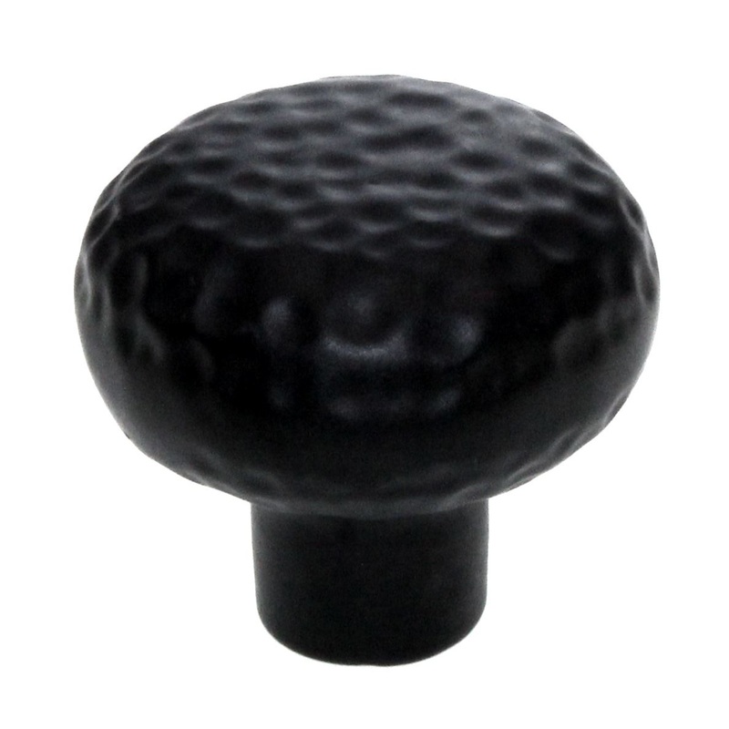 Keeler Kingston 1 1/4 Hammered Solid Brass Cabinet Knob Wrought Iron M771