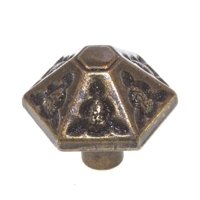 Vintage Ajax Antique English Spanish 1 3/8 Espaa Royale Cabinet Knob 956-AE