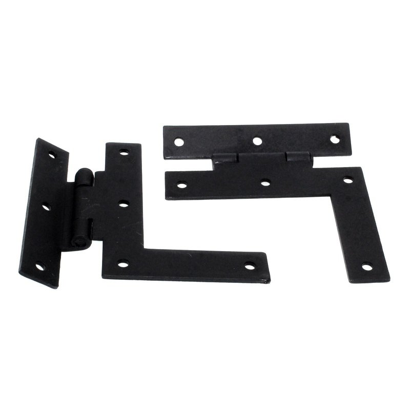 Williamsburg Blacksmiths HL Cabinet Hinge 3/8 Offset Colonial Black WB5133-CB