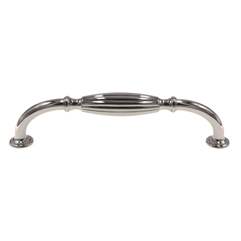 Amerock Blythe Cabinet Arch Pull 6 1/4 (160mm) Ctr Polished Nickel BP55225PN