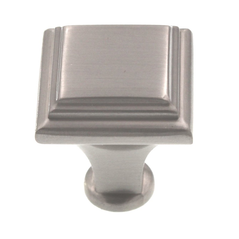 Amerock Manor 1 Square Cabinet Knob Satin Nickel BP26131G10