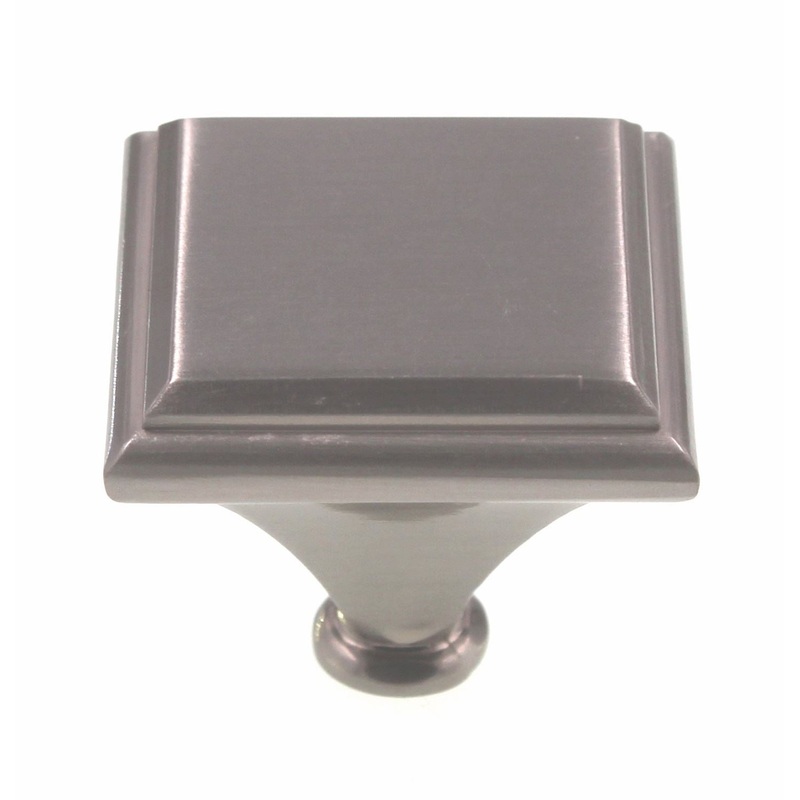 Amerock Manor Large 1 7/16 Square Cabinet Knob Satin Nickel BP261392G10