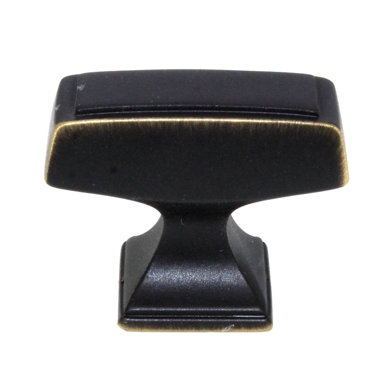 Amerock Mulholland 1 1/2 Rectangle Cabinet Knob Venetian Bronze BP535342VB