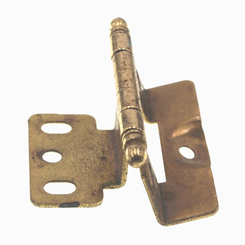 Amerock Solid Brass Full 3/4 Inset Cabinet Hinge Ball Tip PK3175TB-SB