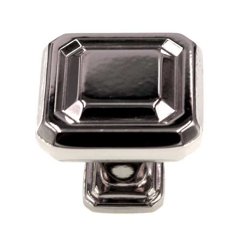 Amerock Wells 1 1/4 Square Cabinet Knob Polished Nickel BP36546PN