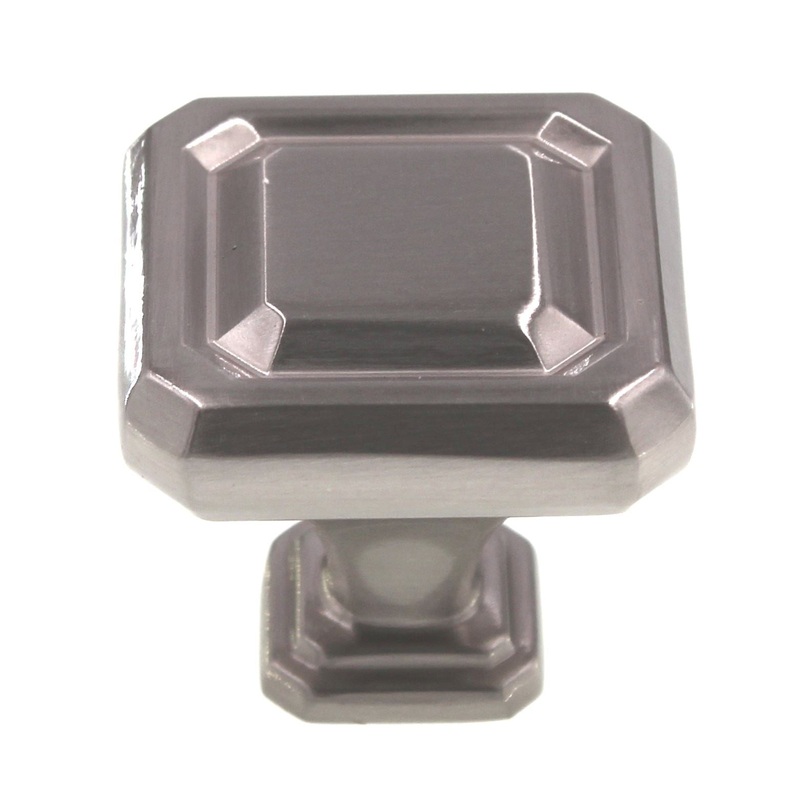 Amerock Wells 1 1/4 Square Cabinet Knob Satin Nickel BP36546G10