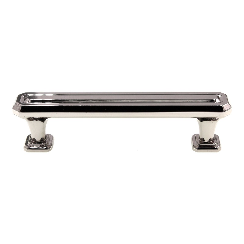 Amerock Wells Cabinet Bar Pull 3 3/4 (96mm) Ctr Polished Nickel BP36548PN