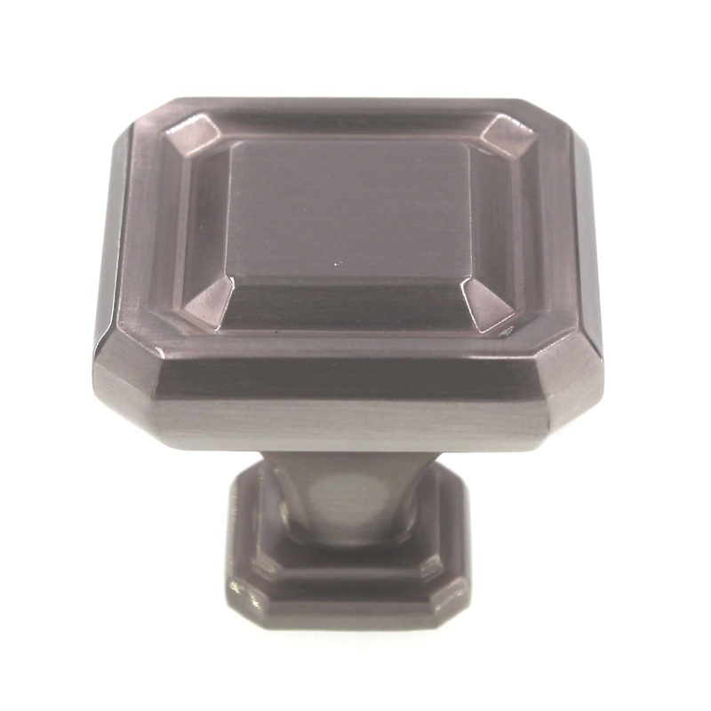 Amerock Wells Large 1 1/2 Square Cabinet Knob Satin Nickel BP36547G10