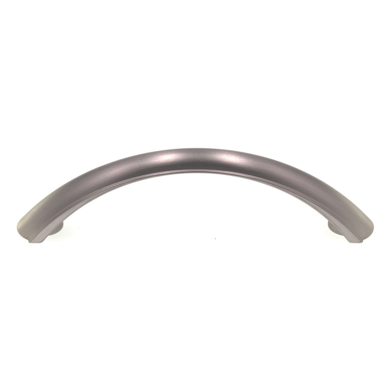 Century Kentwood Dull Satin Nickel 3 3/4 (96mm) Ctr Cabinet Arch Pull 22936-DSN