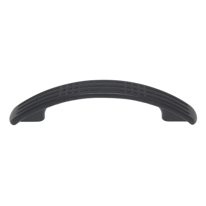 Century Majestic Matte Black 3, 3 3/4 (96mm) Ctr Cabinet Arch Pull 29533-MB