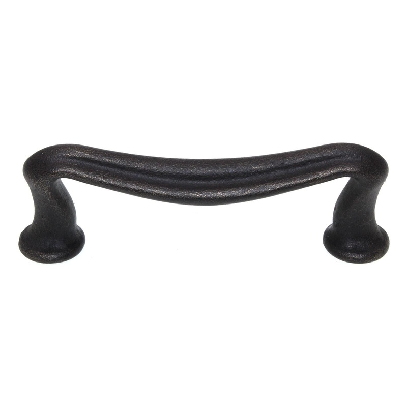Emtek Art Nouveau 3 1/2 Ctr Cabinet Arch Pull Medium Bronze Solid Brass 86141MB