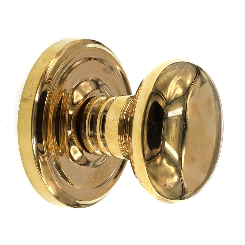 Emtek Classic Brass Providence Dummy Two-Sided Door Knob Unlaquered 805PUS3NL