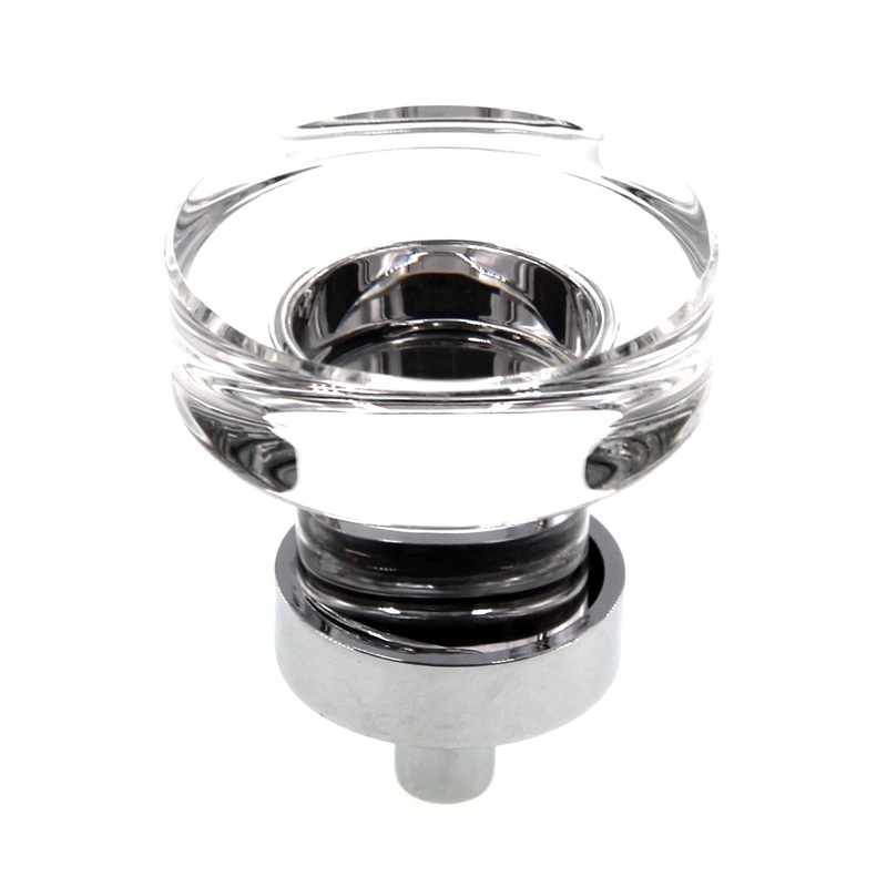 Emtek Grayson Crystal 1 1/4 Cabinet Knob Polished Chrome Base 86569US26