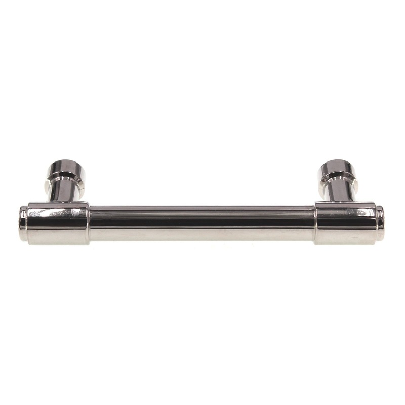 Emtek Jasper 3 1/2 Ctr Cabinet Bar Pull Polished Nickel Solid Brass 86686US14