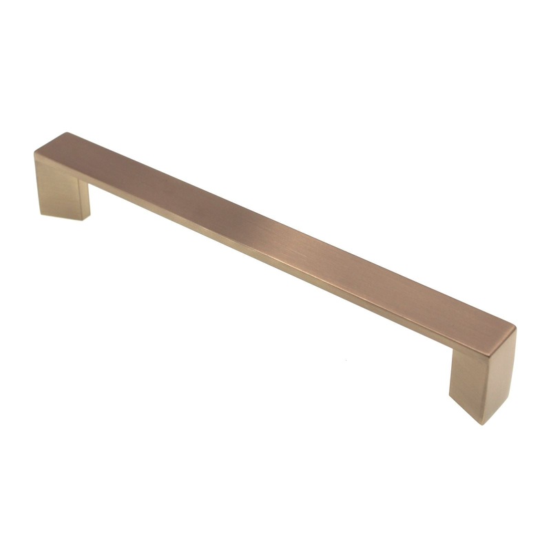 Emtek Trinity Satin Brass 6 Ctr Cabinet Arch Pull Handle 86266US4
