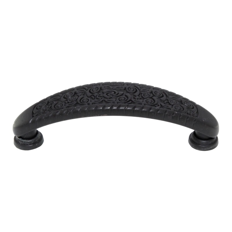 Laurey Monte Carlo Oil-Rubbed Bronze Scroll 3 1/2 Ctr Cabinet Arch Pull 11366