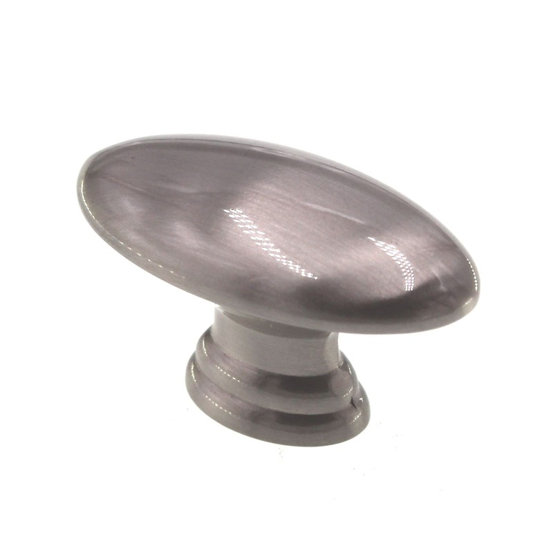 Laurey Nantucket Satin Pewter 1 1/2 Smooth Cabinet Knob 52239
