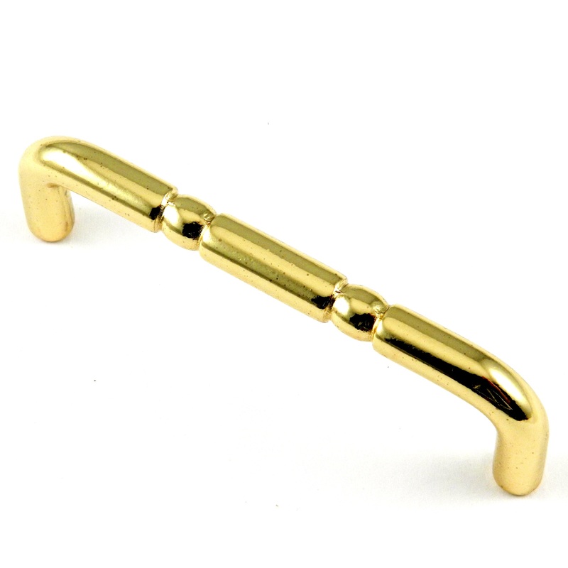 Laurey Polished Brass Cabinet or Drawer 3 1/2cc Wire Pull Handle 74137