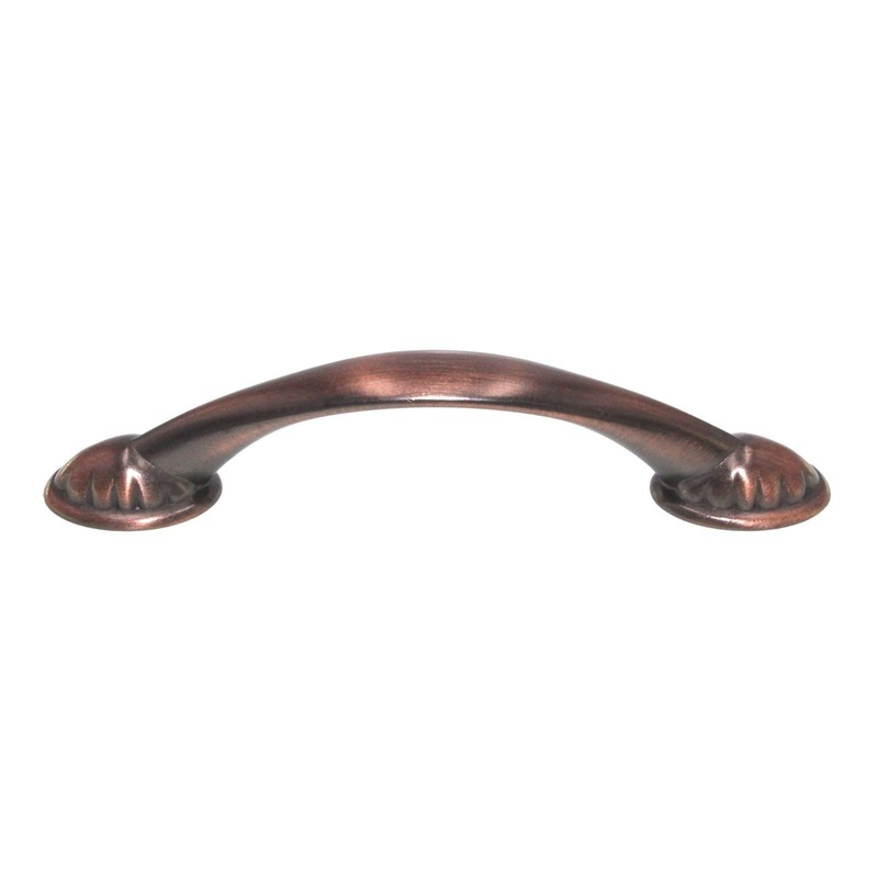 Laurey Windsor Venetian Bronze Flower 3, 3 3/4 (96mm) Ctr Cabinet Pull 24477