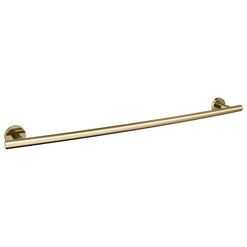 Amerock Arrondi 24 Bath Towel Bar Golden Champagne Wall Mounted BH26544BBZ
