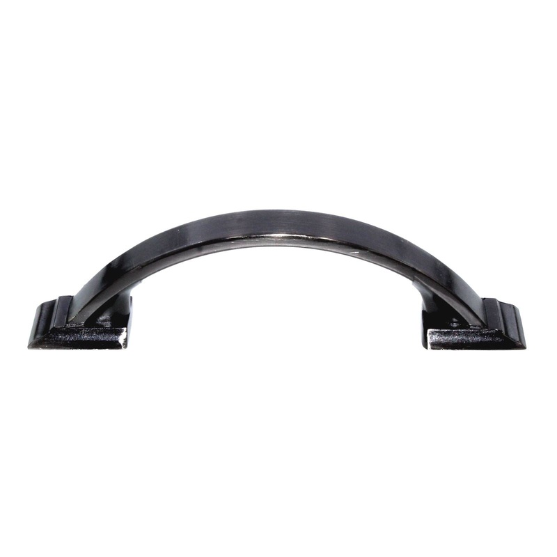 Amerock Candler 3 Ctr Cabinet Arch Pull Gunmetal BP29349GM