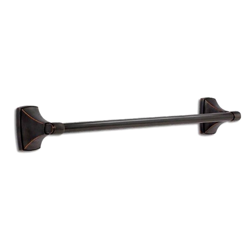 Amerock Claredon 18 Bath Towel Bar Oil-Rubbed Bronze Wall Mounted BH26503ORB